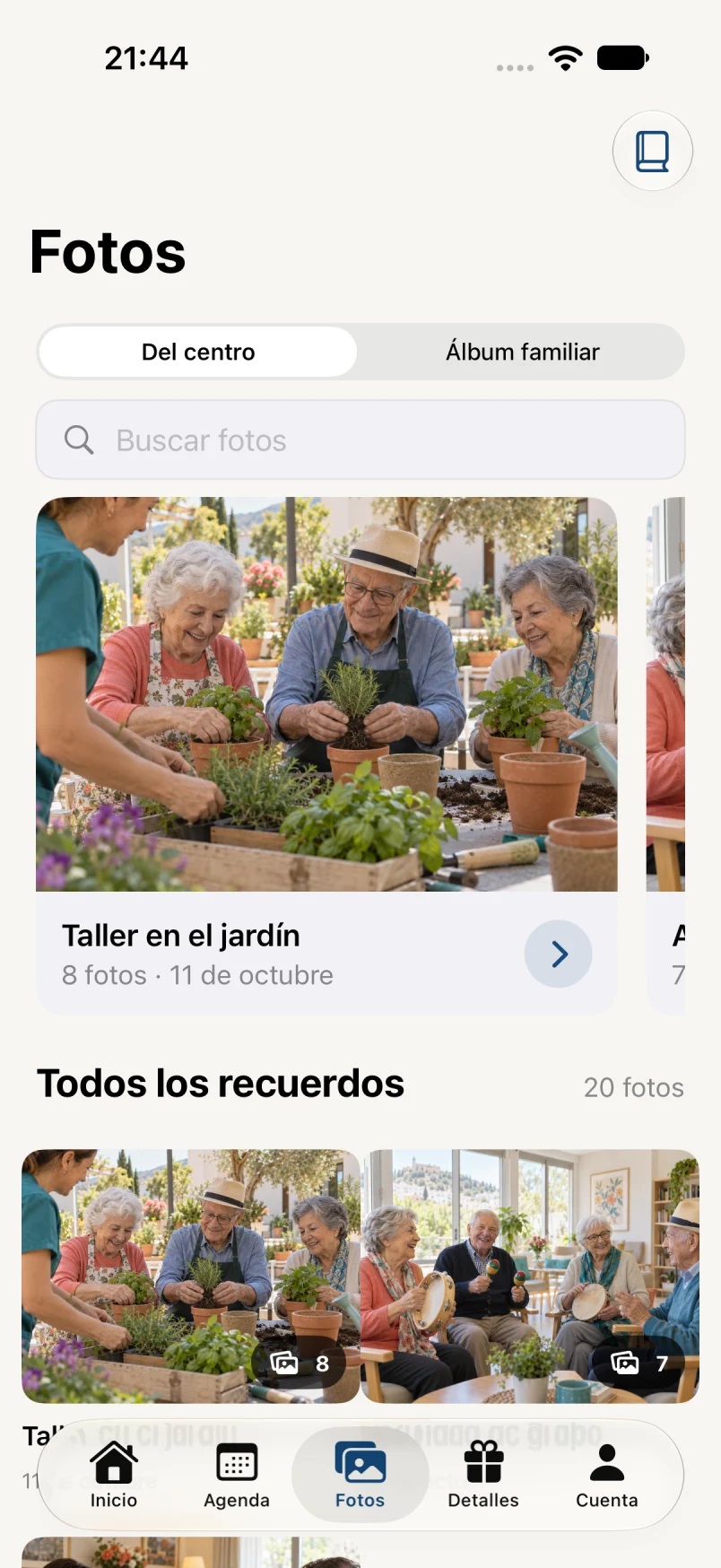 Fotos del centro · datos ficticios