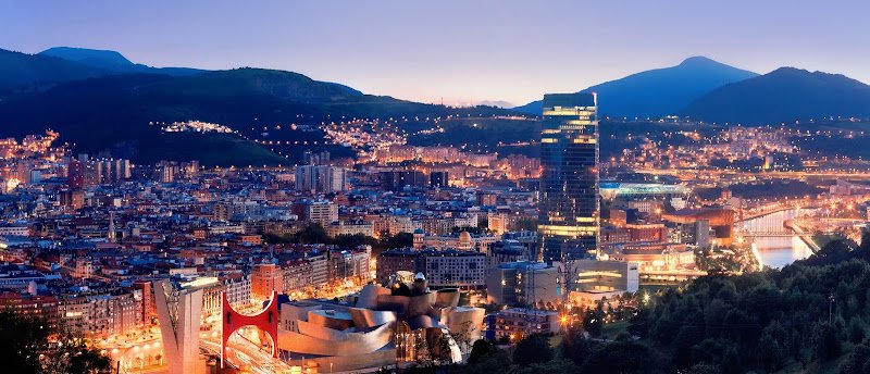 View of city Bilbao, Spain